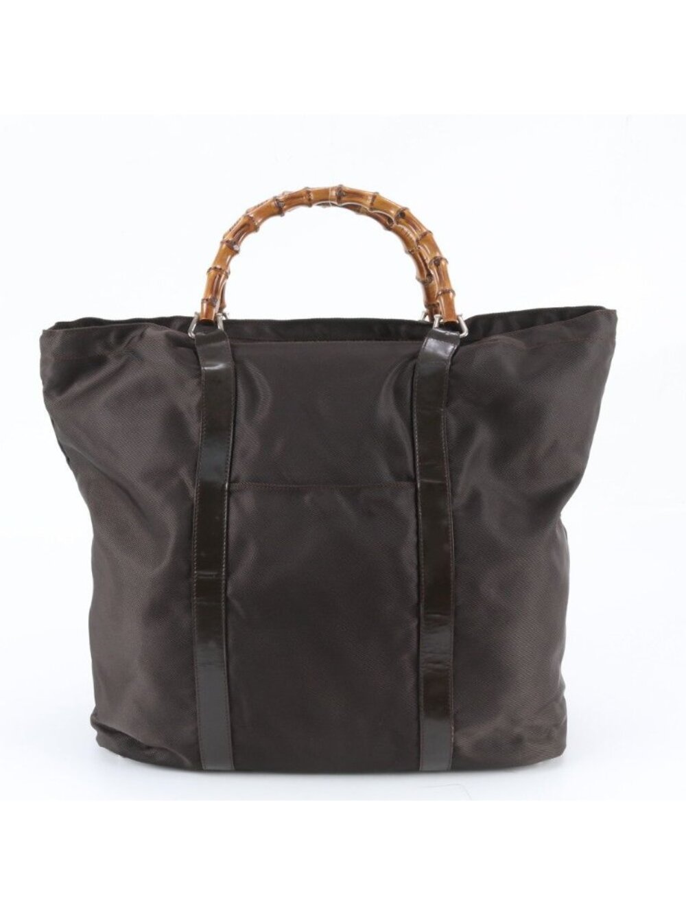 Gucci Vintage Bamboo Leather Tote Bag